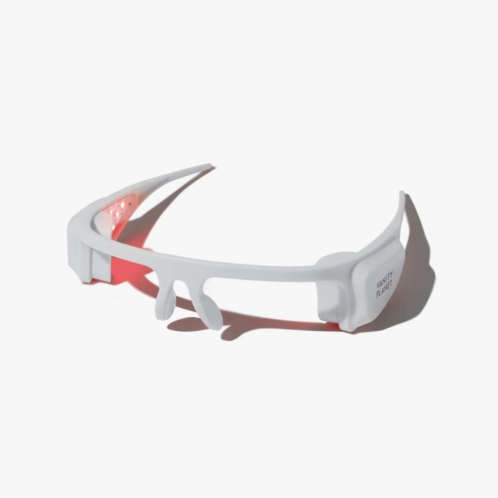 Alya White Smart Glasses with Red Accents